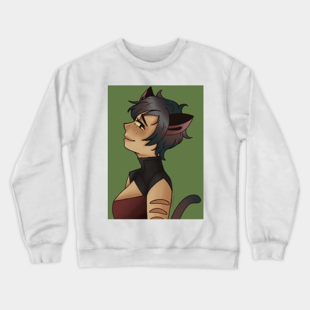 Short Haired Catra Crewneck Sweatshirt by supernovart61